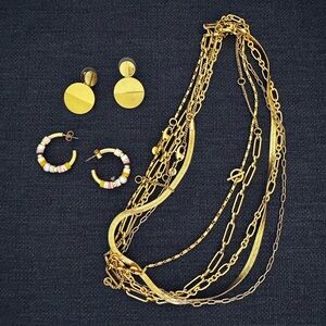 Madewell Gold Jewelry Bundle